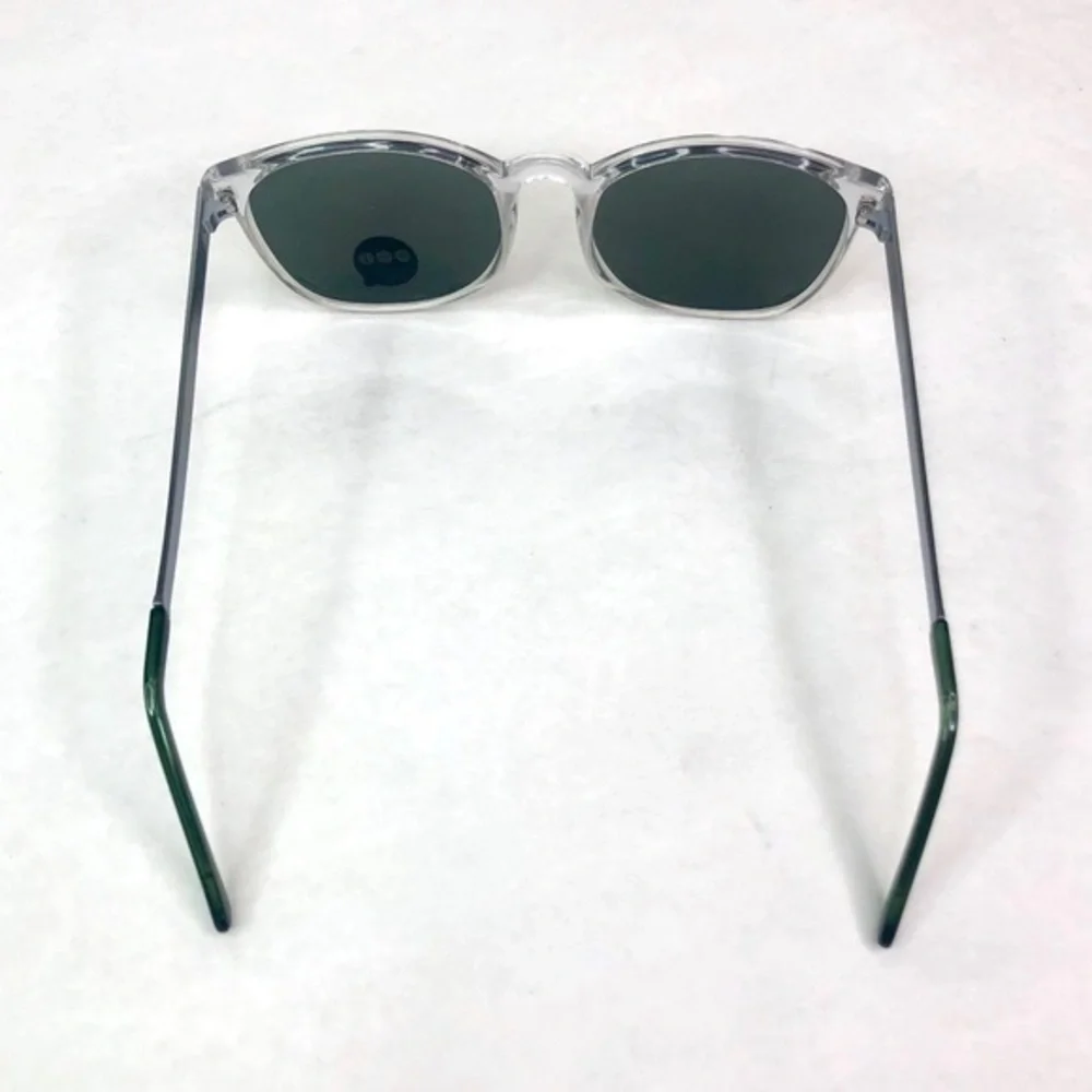 KOMONO Urkel Clear Silver Sunglasses NEW UV400